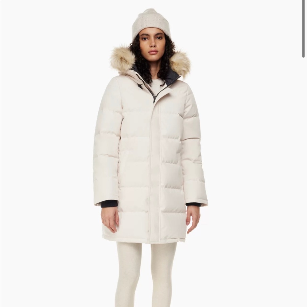 Aritizia TNA Powder Parka - Matte Pearl